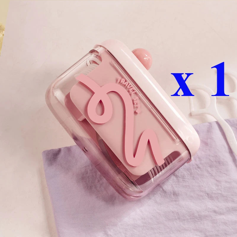 Dental Floss Storage Box Pop up Design Hilo Floss Dispenser Refillable Teeth Cleaning Toothpick with Teeth Sticks Portable